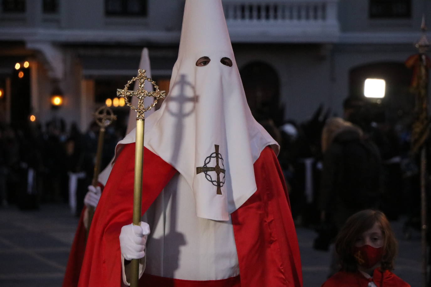 Uno de los momentos de la Procesión del Perdón. 