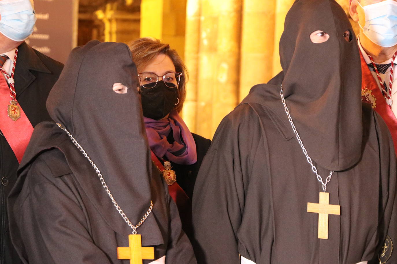 Uno de los momentos de la Procesión del Perdón. 