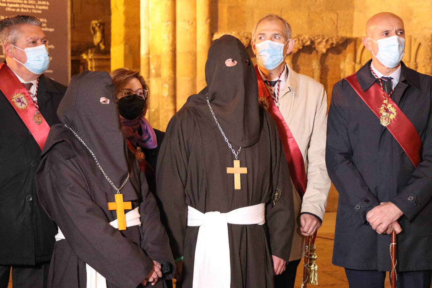 Uno de los momentos de la Procesión del Perdón. 