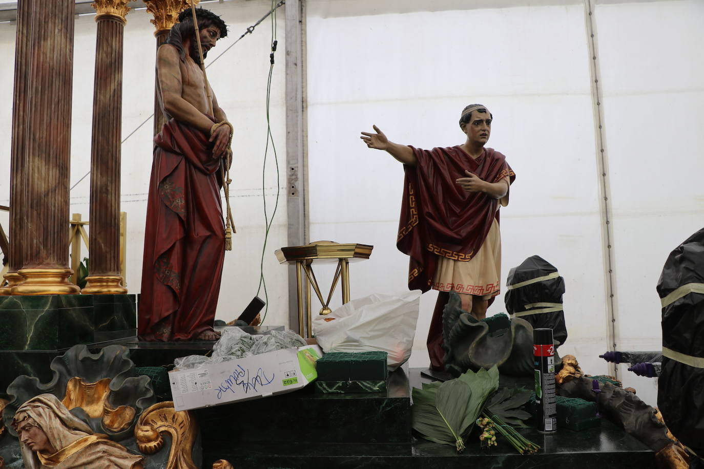 Fotos: El Nazareno prepara Los Pasos