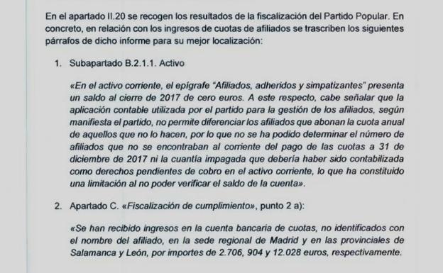 Los pagos ilegales de cuotas en el PP de León se extienden a los procesos comarcales