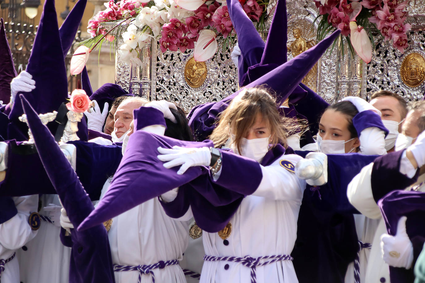 Acto de la Resurrección en la Procesión del Ecuentro de León. 