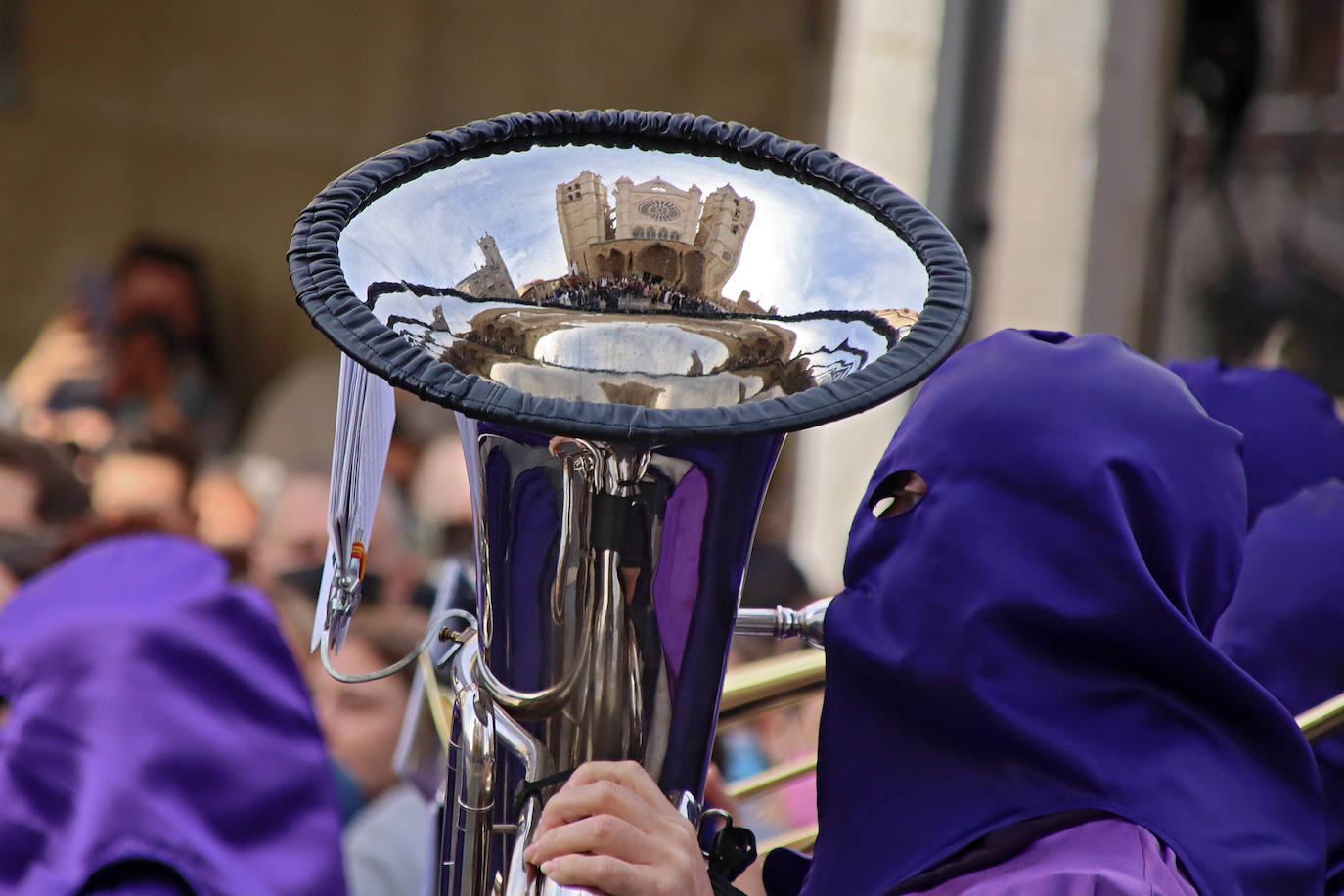 Acto de la Resurrección en la Procesión del Ecuentro de León. 