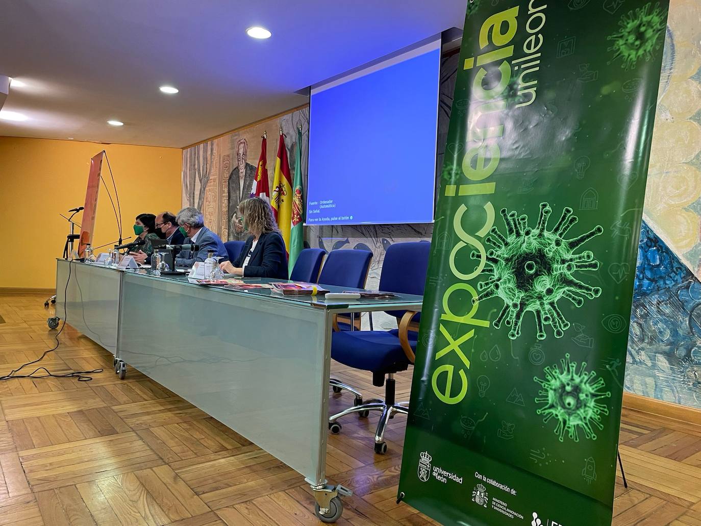 Presentación de la tercera edición de Expociencia 2022 de la Universidad de León. 