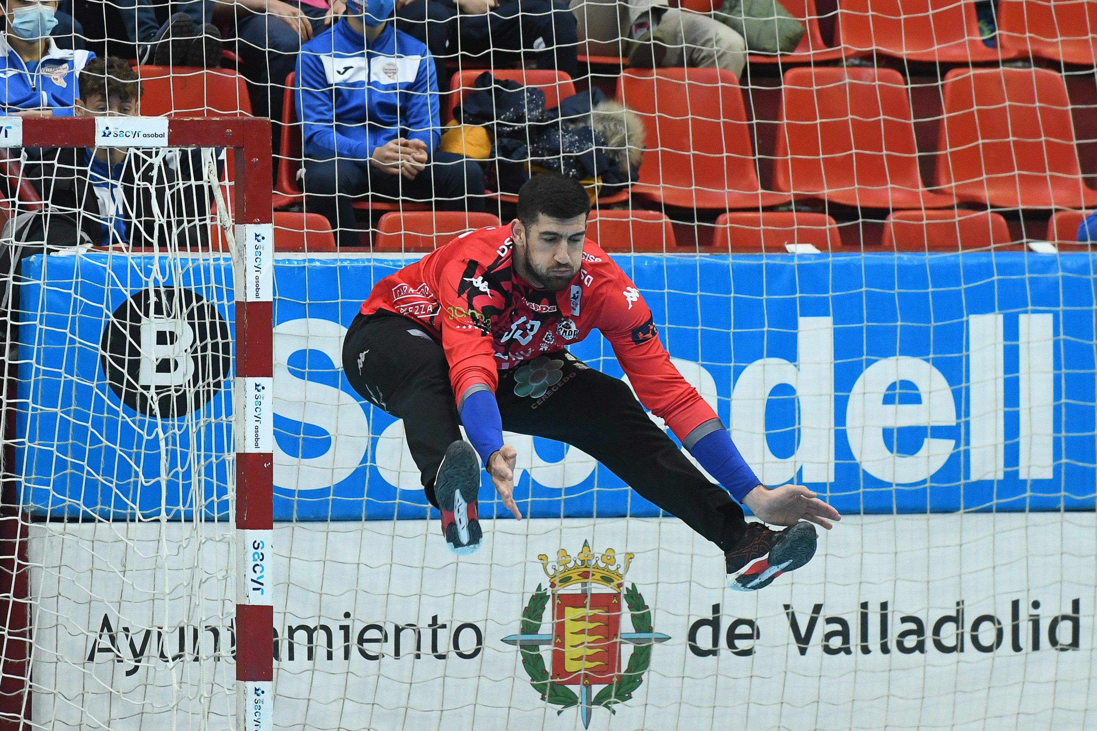 Imagen del encuentro el Ademar León y Atlético Valladolid. 