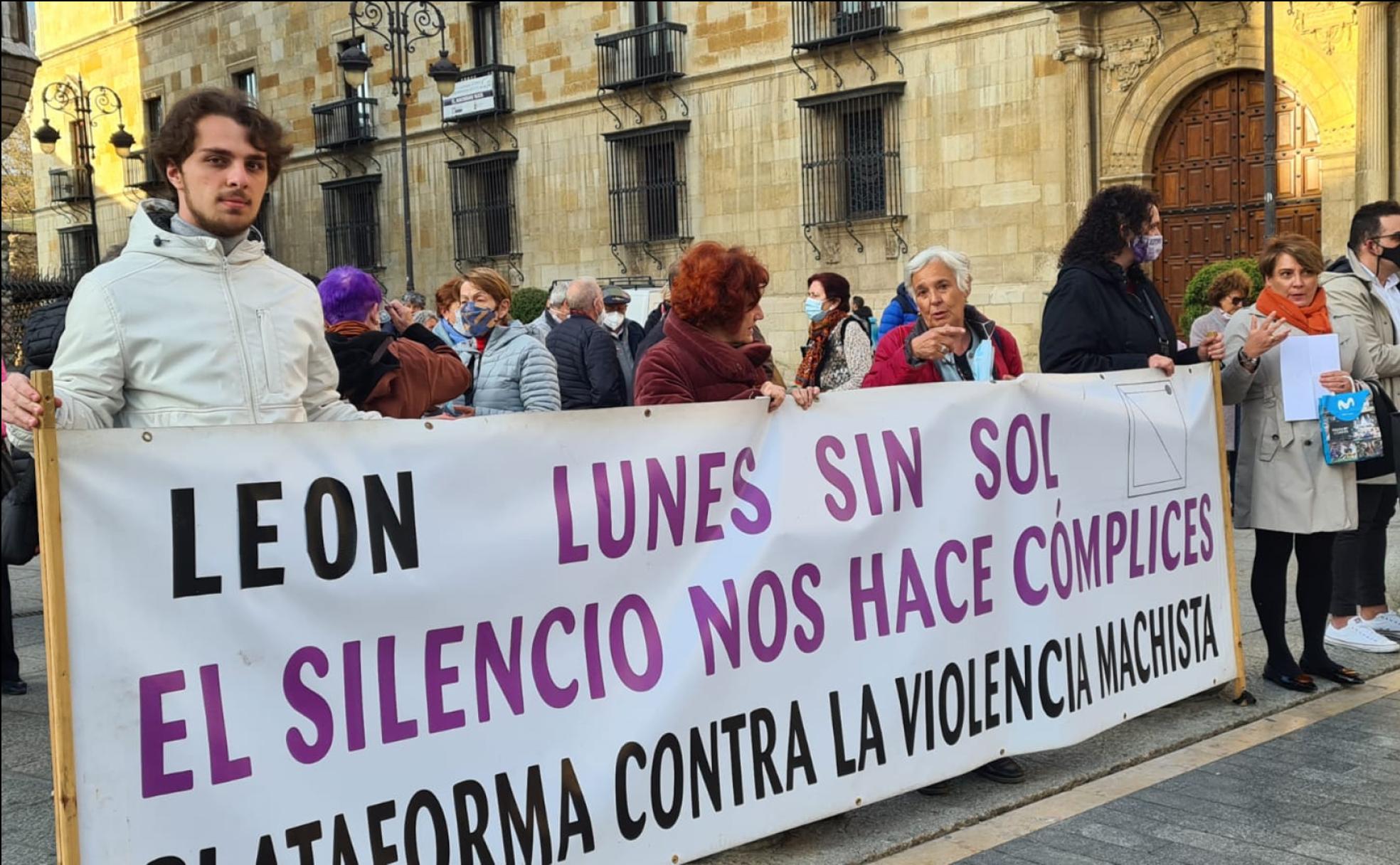 Manifestación del colectivo contra la violencia machista.