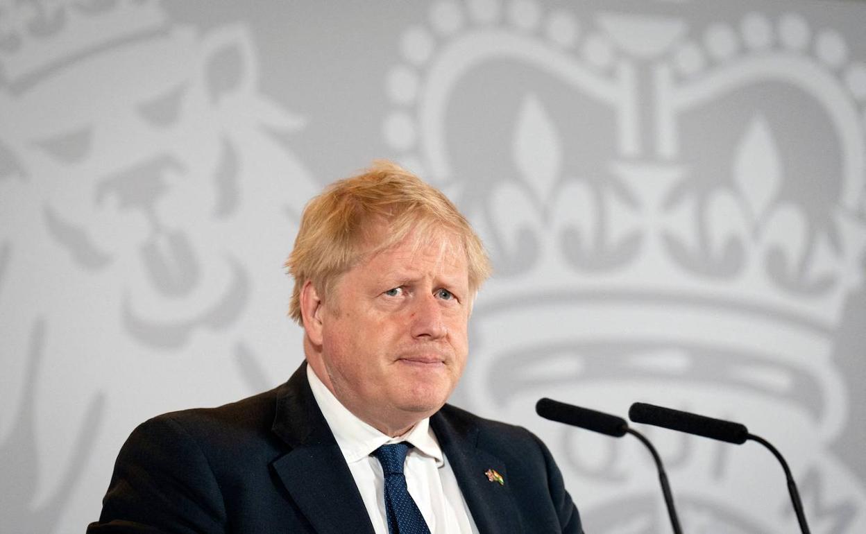 Boris Johnson, durante una acto la semana pasada.