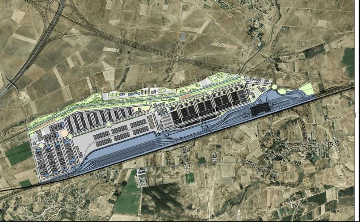 Imagen del proyecto de plataforma logística para el área de Torneros que suma una década de Espera. 