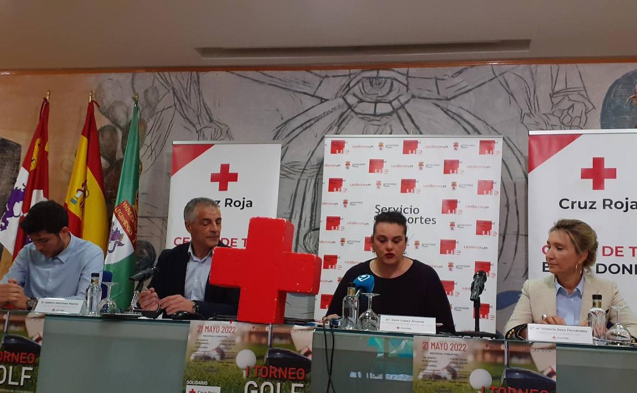 Presentación del torneo solidario de Cruz Roja en León. 