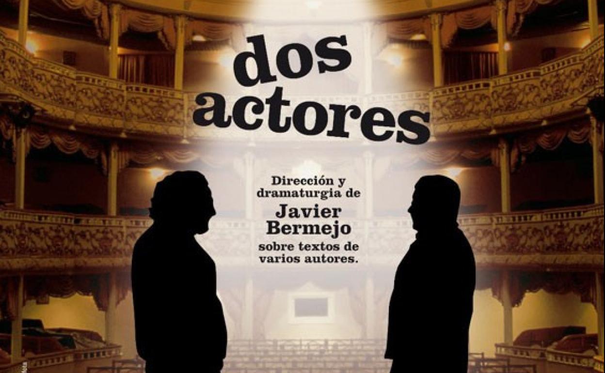 Detalle del cartel de la obra de teatro Dos actores.