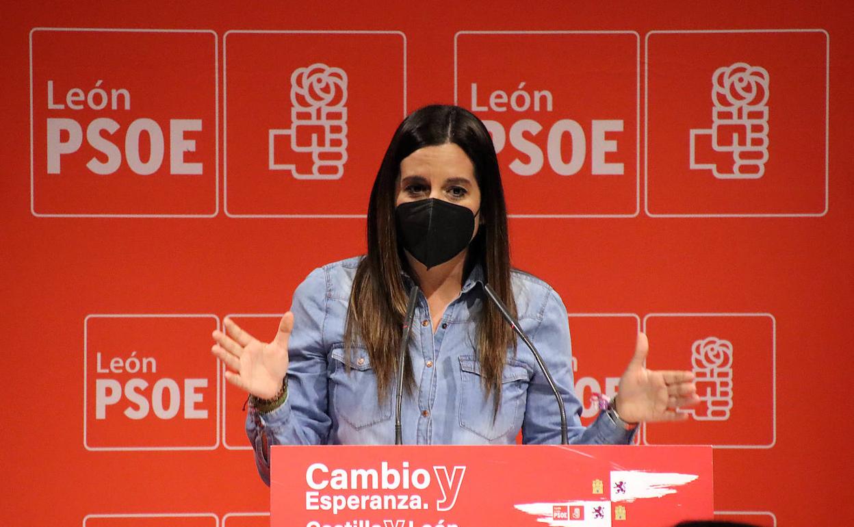 Nuria Rubio, secretaria de organización del PSOE de León.