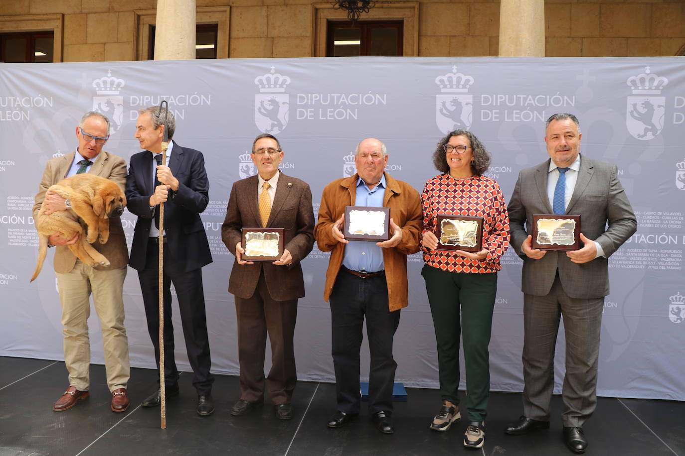 Llegada de José Luis Rodríguez Zapatero y acto de la primera gala de los Premios de la Trashumancia. 