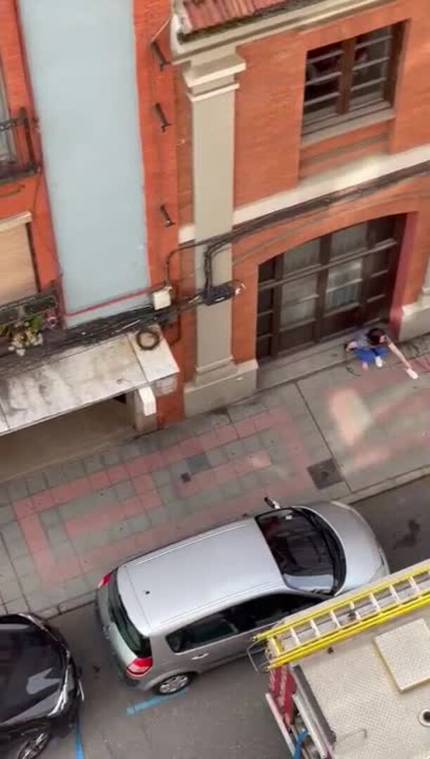 Intervención de los Bomberos en la calle Julio del Campo