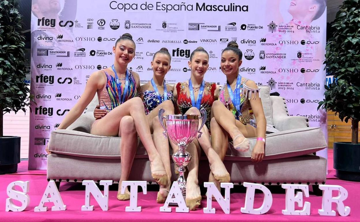 Otra medalla en la Copa de la Reina para las gimnastas del Club Ritmo |  