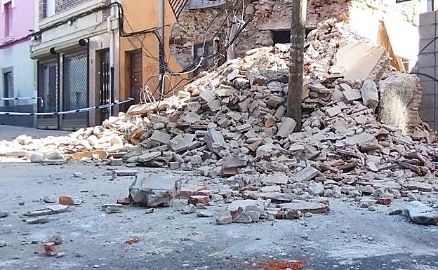 Imagen. Imagen de los cascotes. 