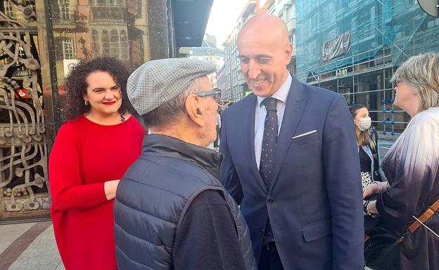 José Antonio Diez, este miércoles, en la antesala del inicio de la asamblea en la Agrupación local del PSOE en León capital. 