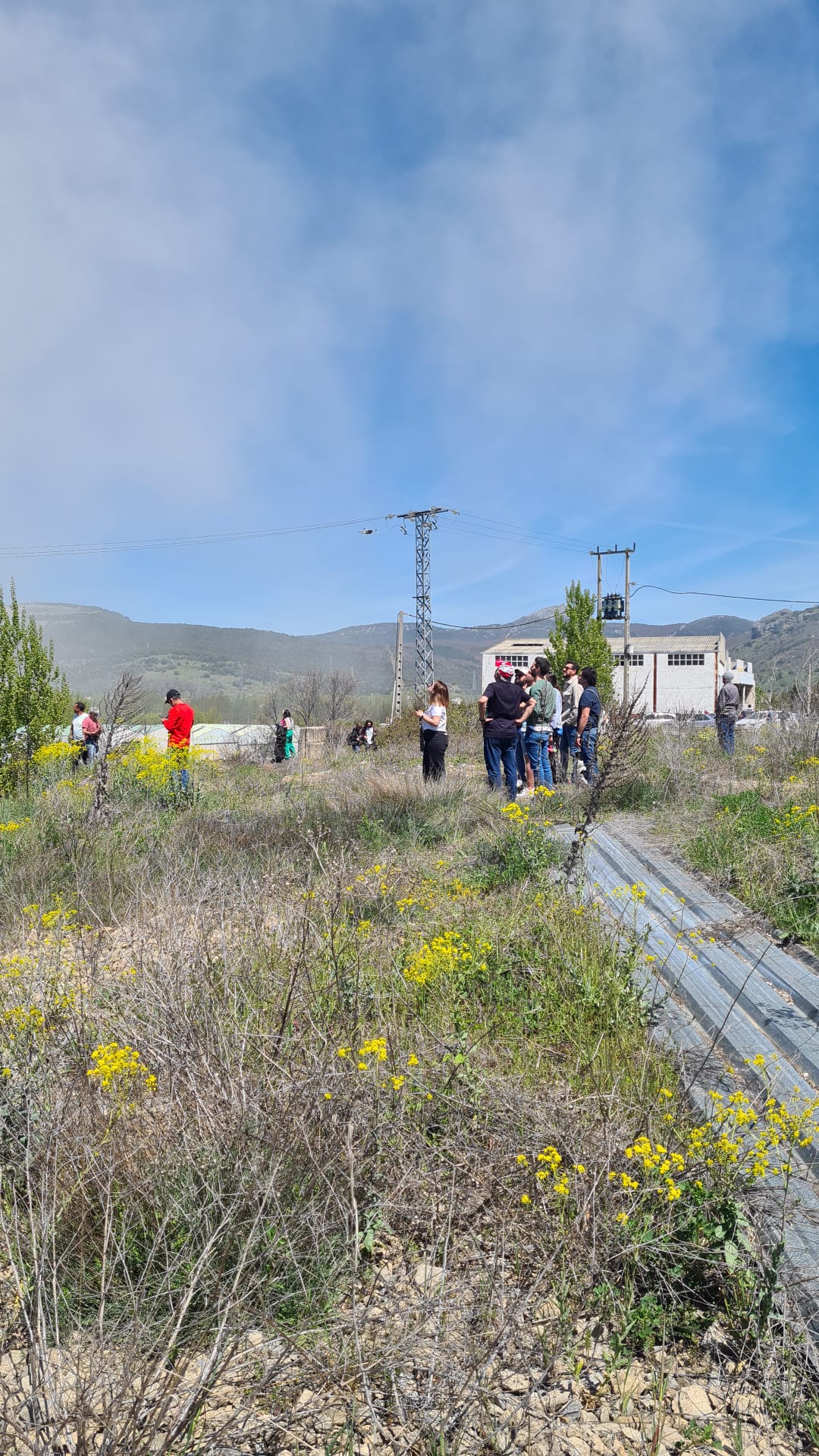 Una de las últimas imágenes del paisaje de La Robla con las torres como telón de fondo.