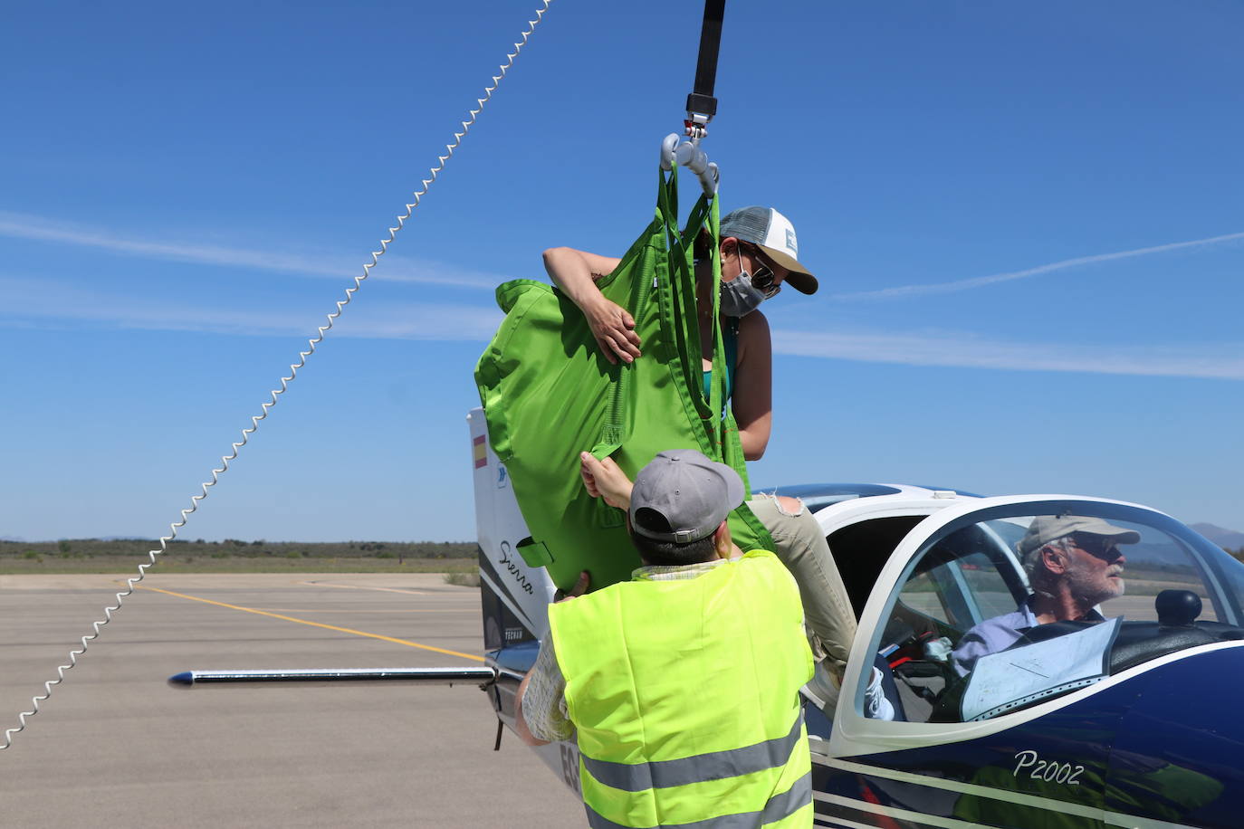 V Jornada de Vuelo Adaptado para usuarios del CRE de San Andrés del Rabanedo 