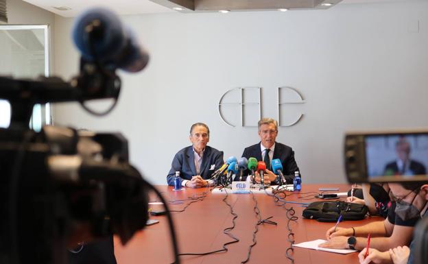 Rueda de prensa en la sede de la Federación Leonesa de Empresarios.
