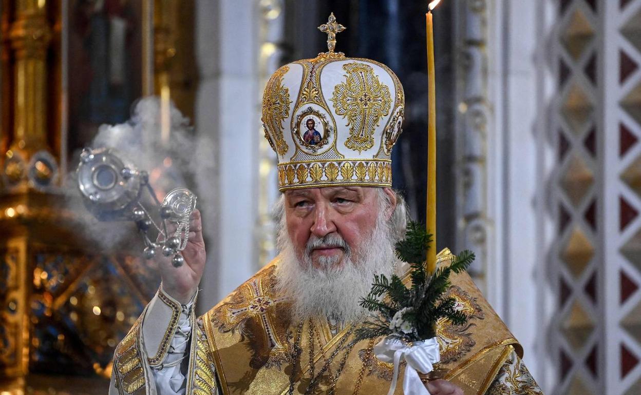 El patriarca Cirilo, líder de la Iglesia ortodoxa rusa. 