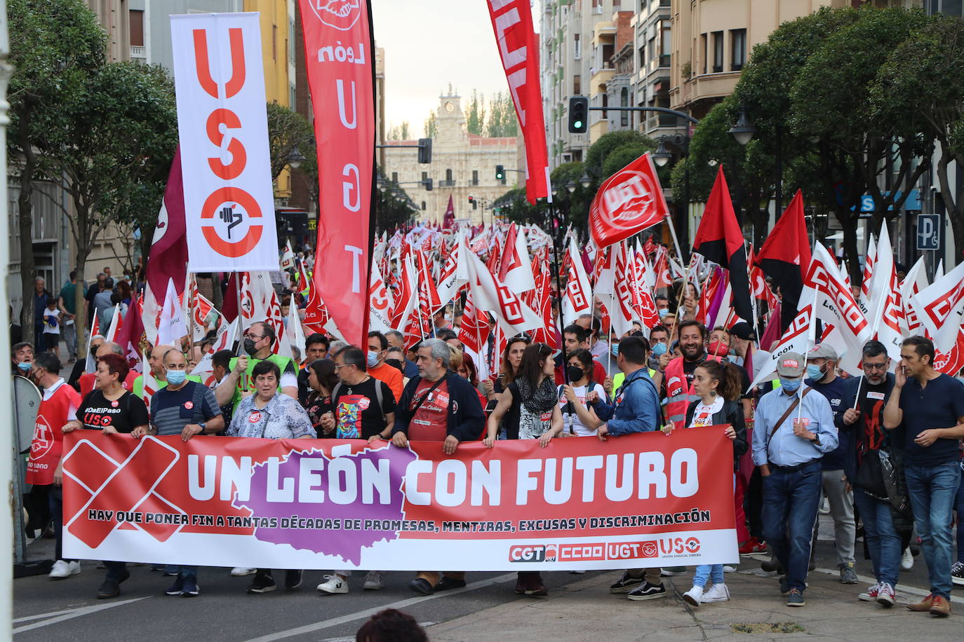 Manifestación por León en la capital leonesa. 