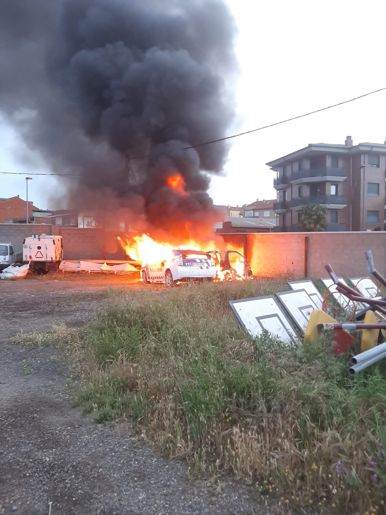 Fotos: Incendio en el almacén de obras de San Andrés