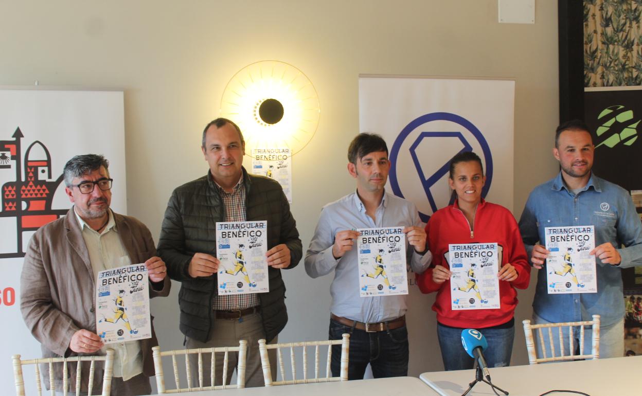 Presentación del I Triangular de Fútbol del Olímpico será en beneficio a Asprona León.
