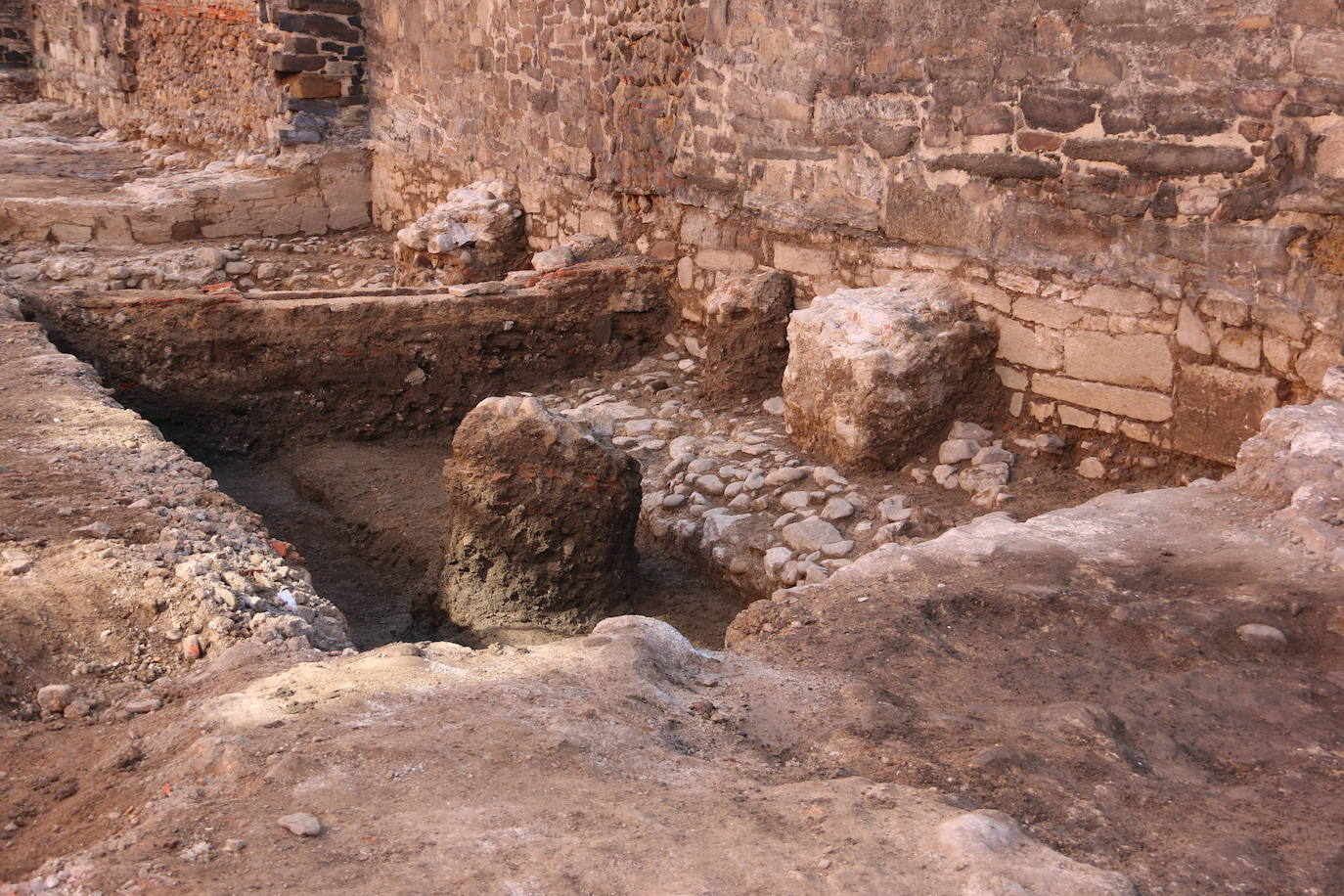 Las obras en el entorno de la muralla de León, en su lienzo norte,