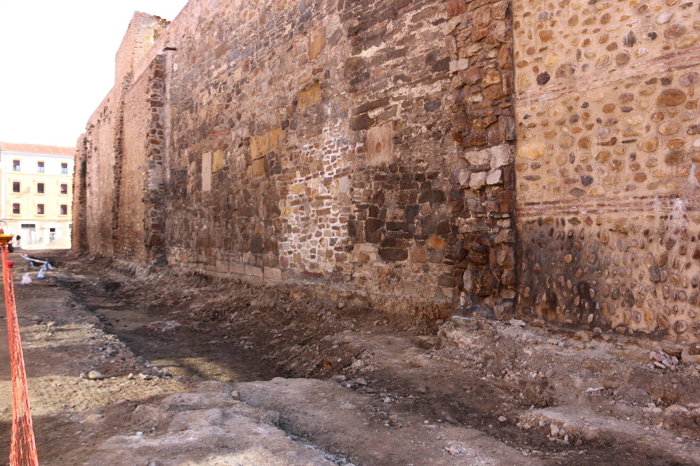 Las obras en el entorno de la muralla de León, en su lienzo norte,