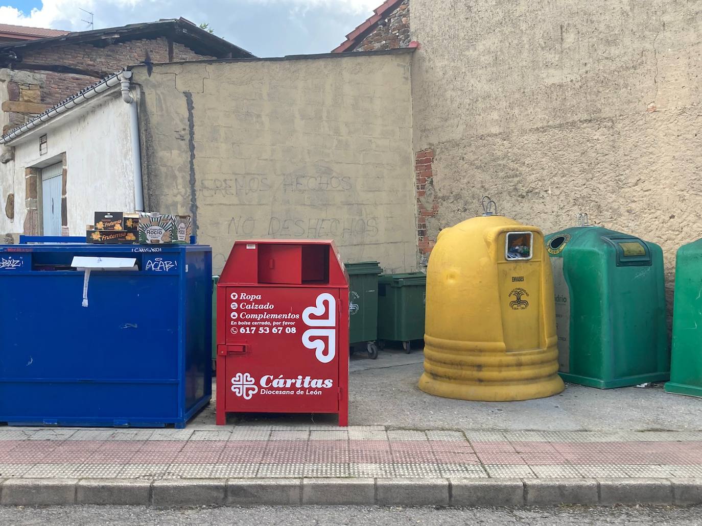 Contenedores del municipio de Sabero. 