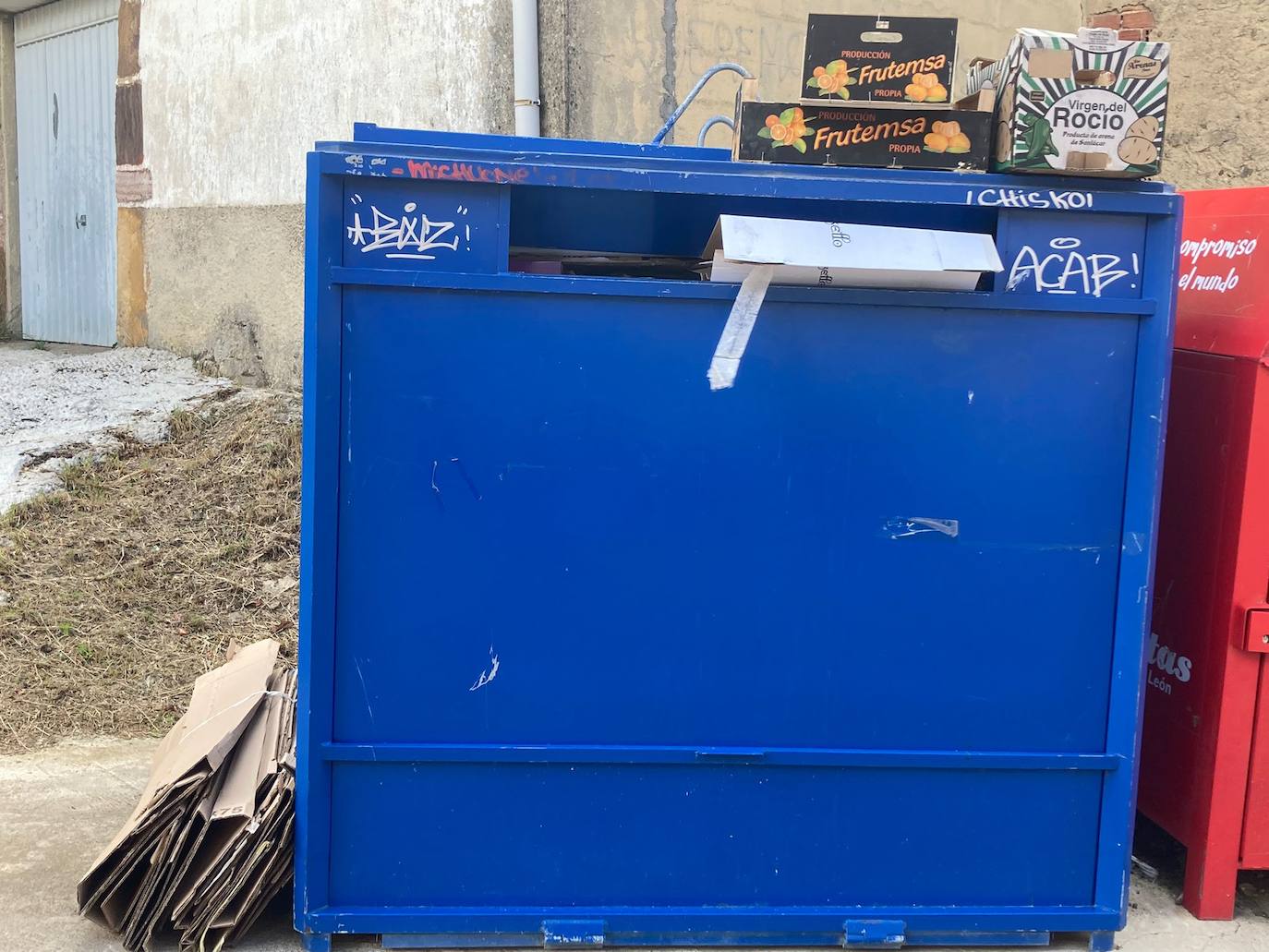 Contenedores del municipio de Sabero. 