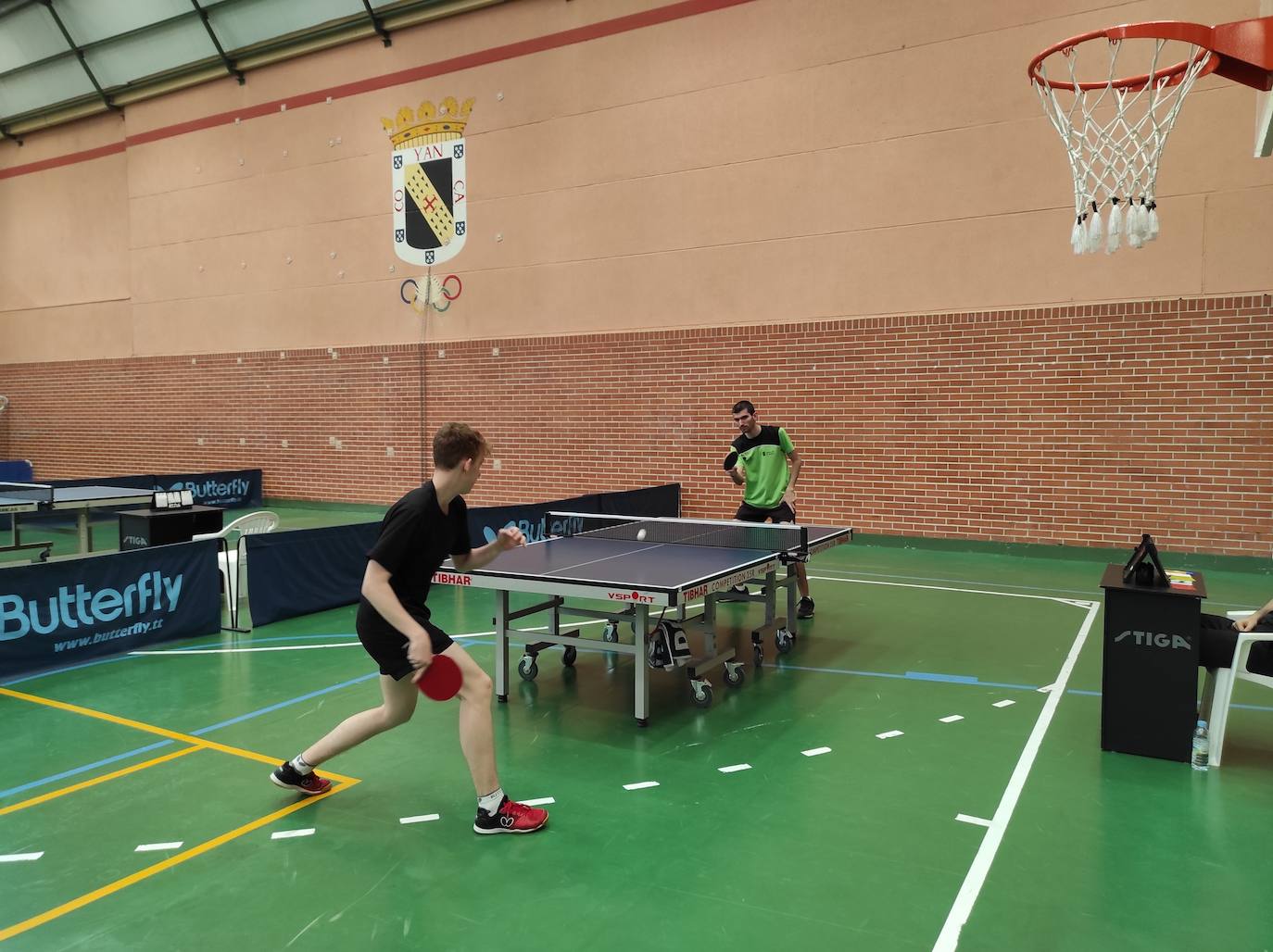 Torneo de tenis de mesa en la localidad de Valencia de Don Juan.