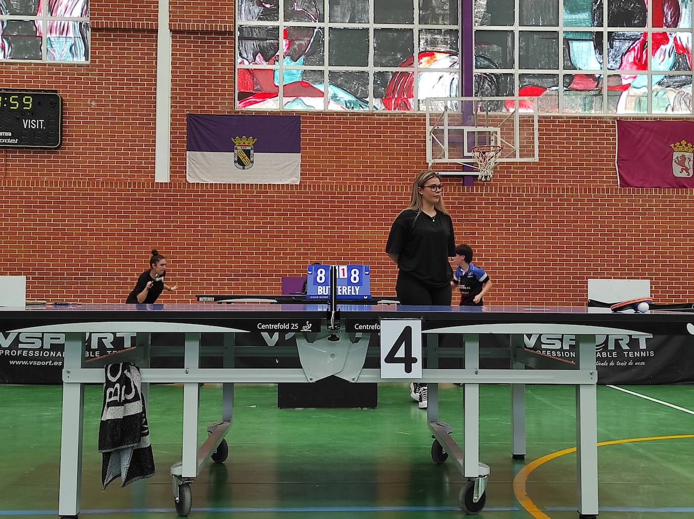 Torneo de tenis de mesa en la localidad de Valencia de Don Juan.