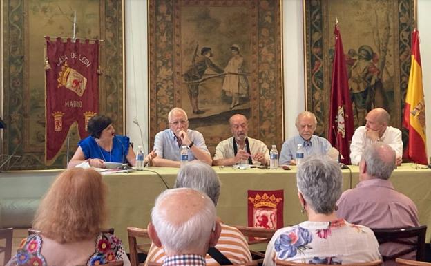 Un instante de la presentación realizada en la Casa de León en Madrid. 