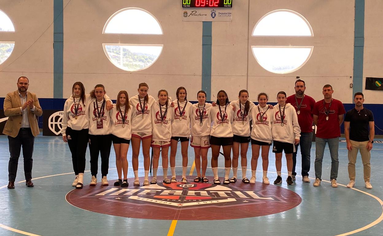 Las jugadoras infantiles del Babypat Hijolusa.