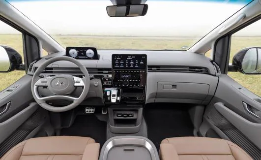 El interior del nuevo Hyundai Staria.