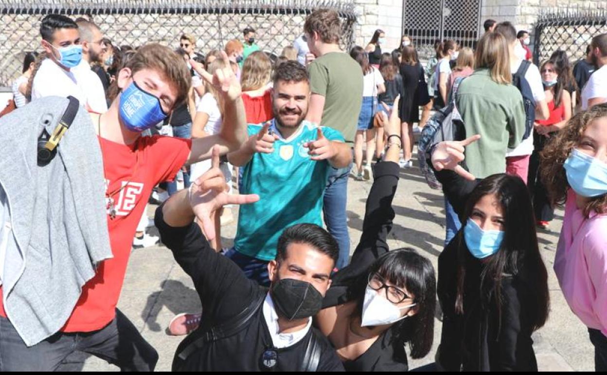 Estudiantes de Erasmus en León. 