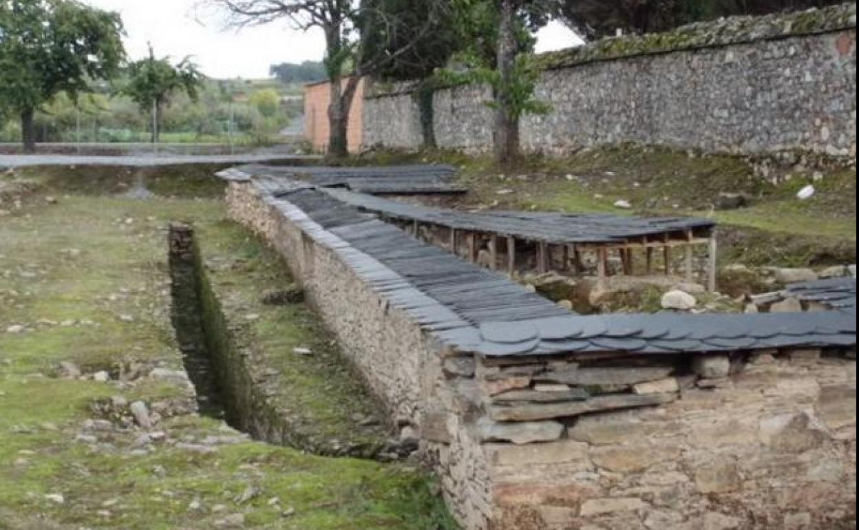 Yacimiento romano de La Edrada en Cacabelos.