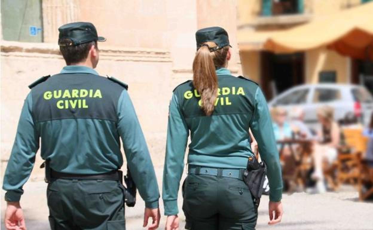 La Guardia Civil intervino en la madrugada del domingo en la localidad tras la llamada de aviso. 