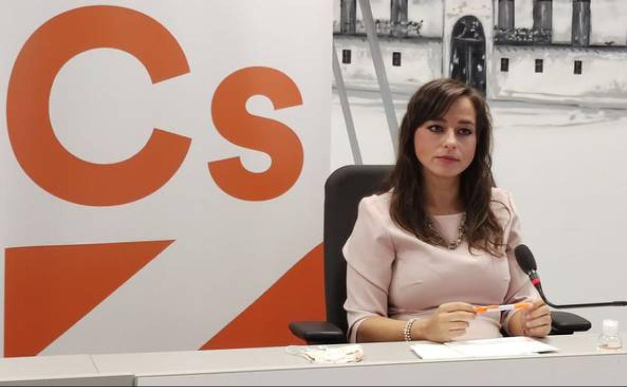 Gemma Villarroel, concejal de Ciudadanos por el Ayuntamiento de León. 