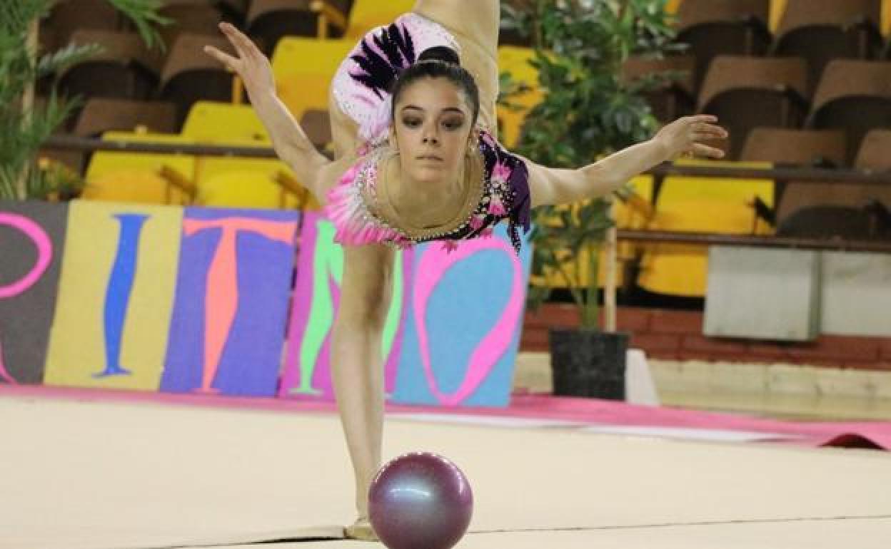 Imagen de archivo de la exgimnasta leonesa Olatz Rodríguez. 