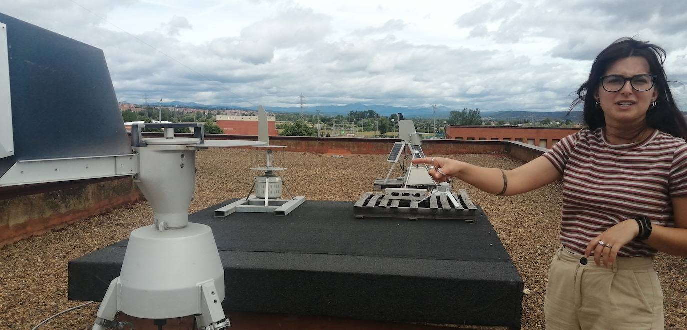 Algunos de los aparatos que miden el aire en la ULE