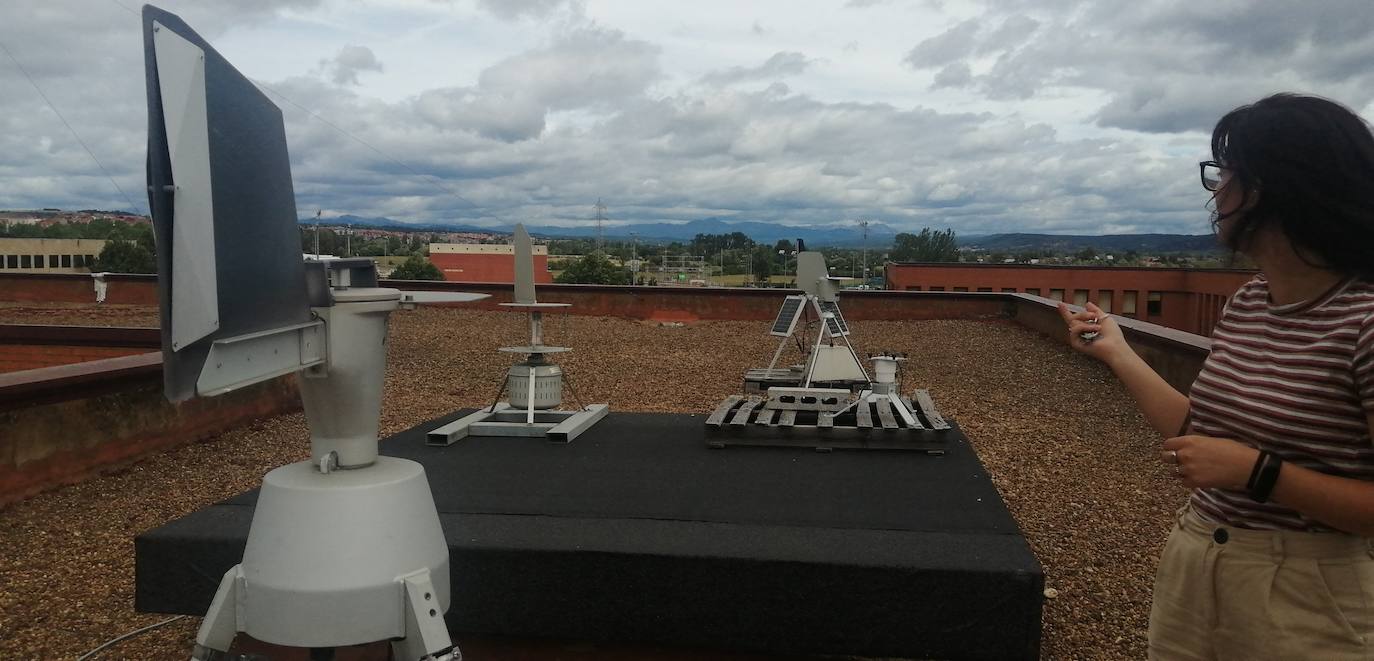 Algunos de los aparatos que miden el aire en la ULE