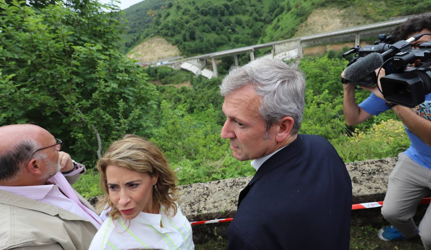 Fotos: Visita al viaducto caído en El Bierzo