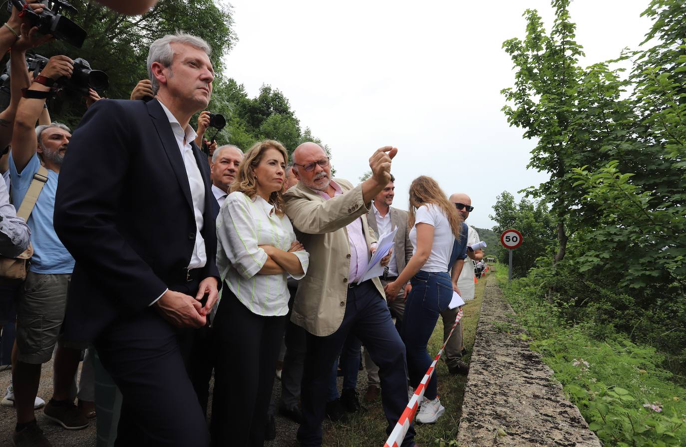 Fotos: Visita al viaducto caído en El Bierzo