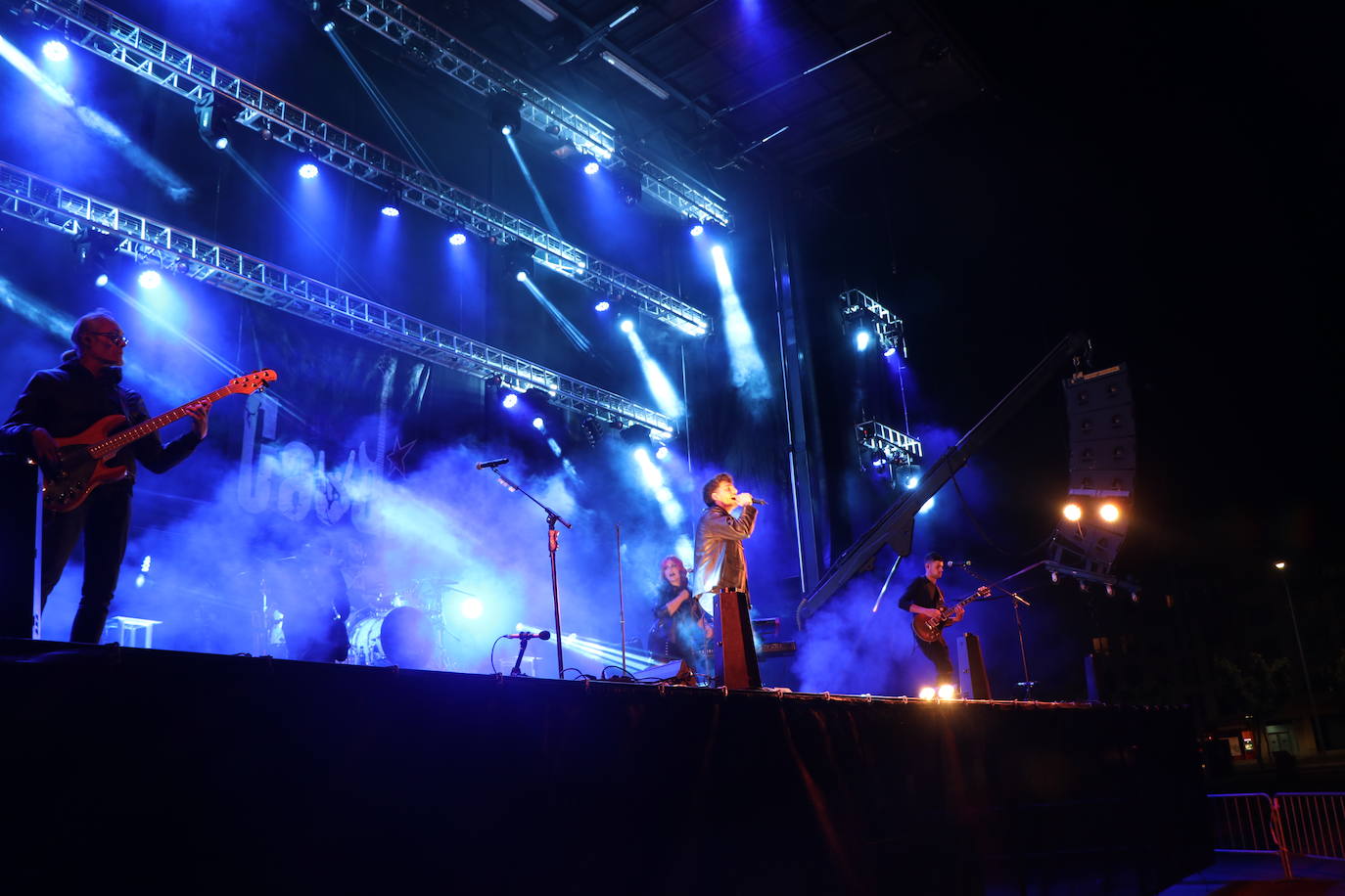 La Banda Gaudí durante el concierto de este martes en León. 