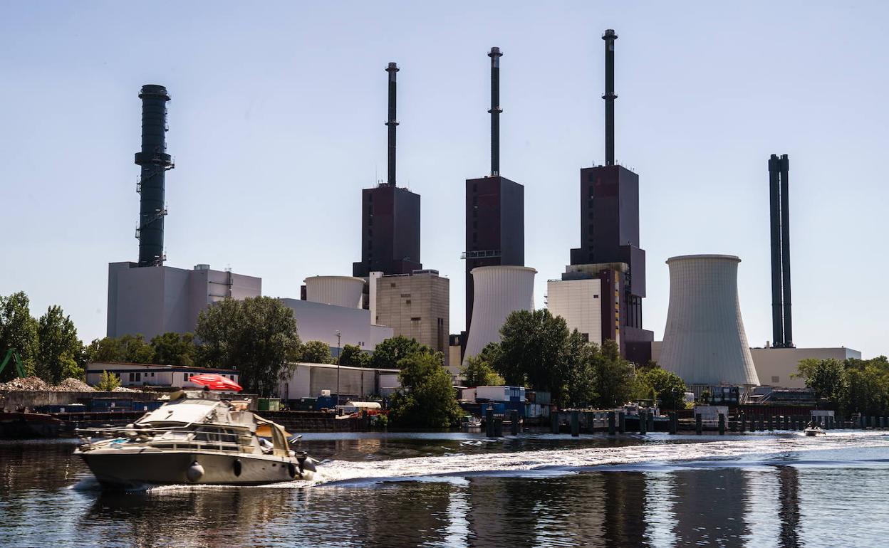 Planta de ciclo combinado que suministra energía al suroeste de Berlín.