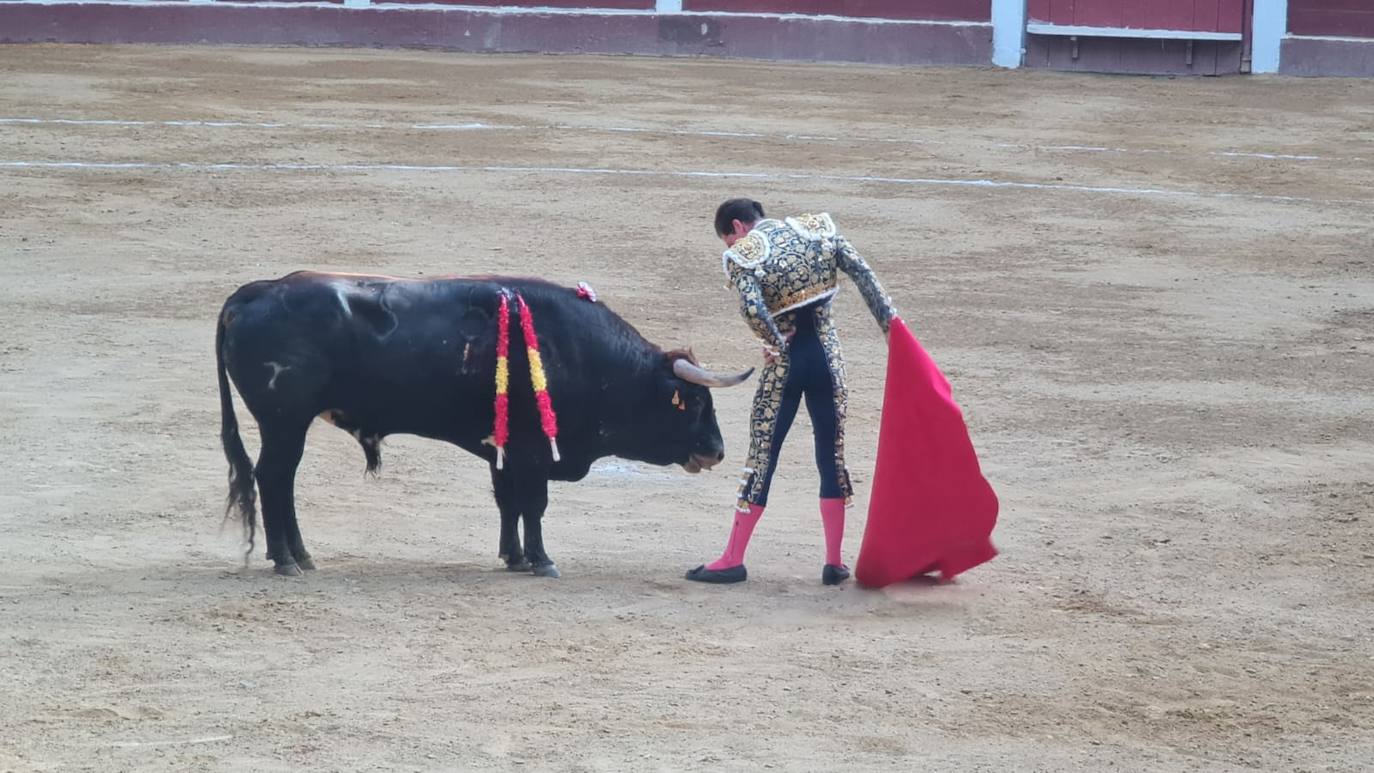 Algunos momentos de la corrida de toros de la tarde del sábado en León. 