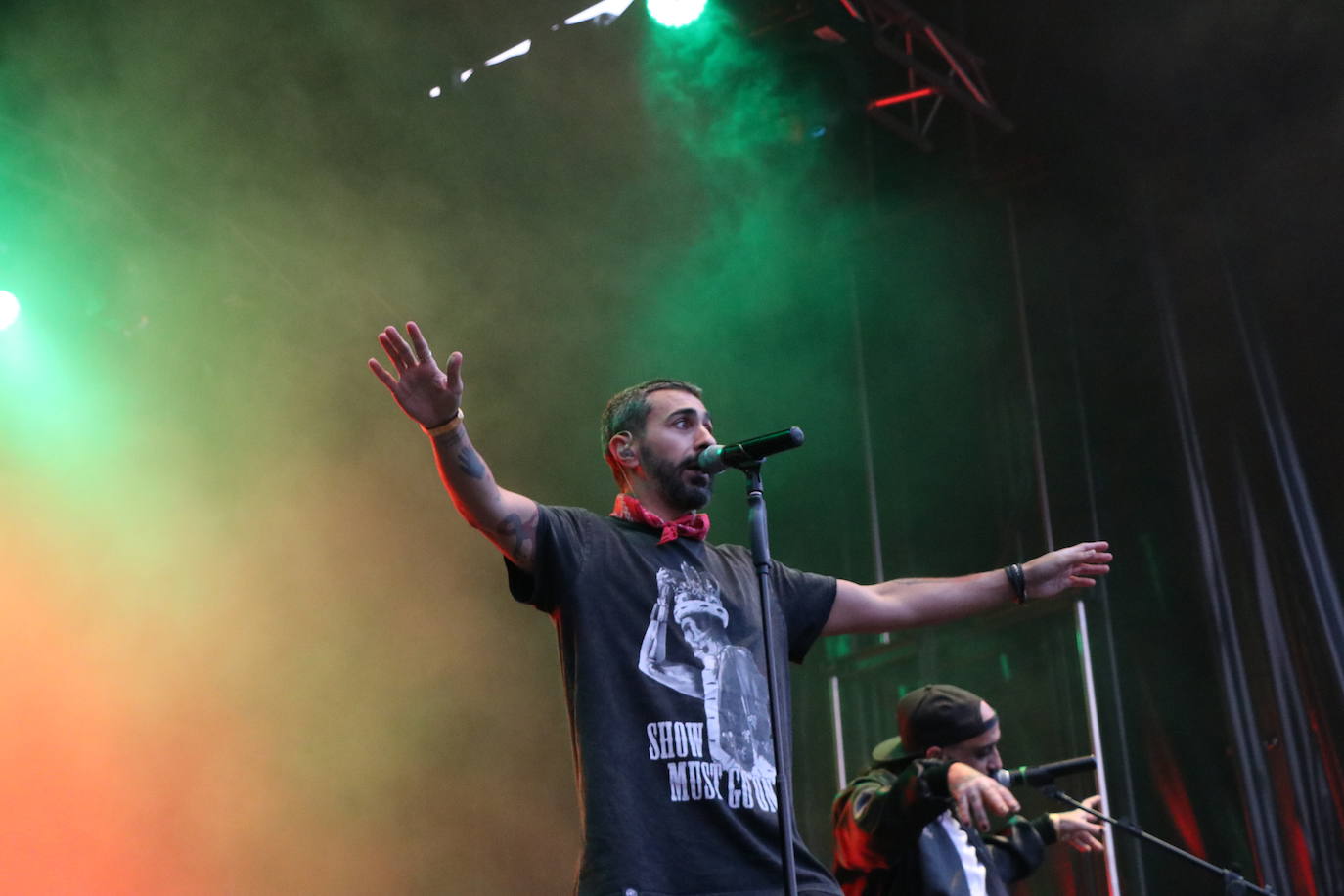 Concierto de Rayden en la Plaza Mayor de León.