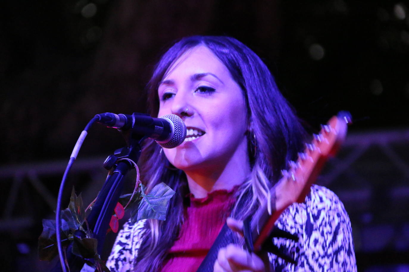 La leonesa Nadia Álvarez durante el concierto del Come y Calle enmarcado dentro de las fiestas de San Juan y San Pedro de León